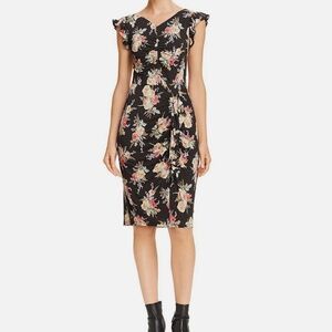 NWT REBECCA TAYLOR NEW Women's Wool Blend Floral  Jersey Sheath Dress - S